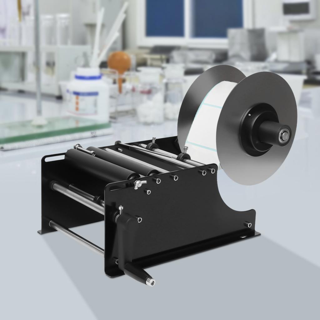 Этикетировочная машина для бутылок 0,79-4,72 дюйма Ручной инструмент для наклеивания этикеток на бутылки Аппликатор этикеток Наклейка для круглых бутылок Самоклеящаяся этикетка