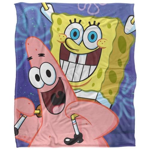 SpongeBob SquarePants Silky Cropped Patrick Star Supersoft Blanket