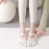 Soft Five Toes Pilates Sock Elastic Boat Socks Breathable Low-Ankle Socks  Exercise