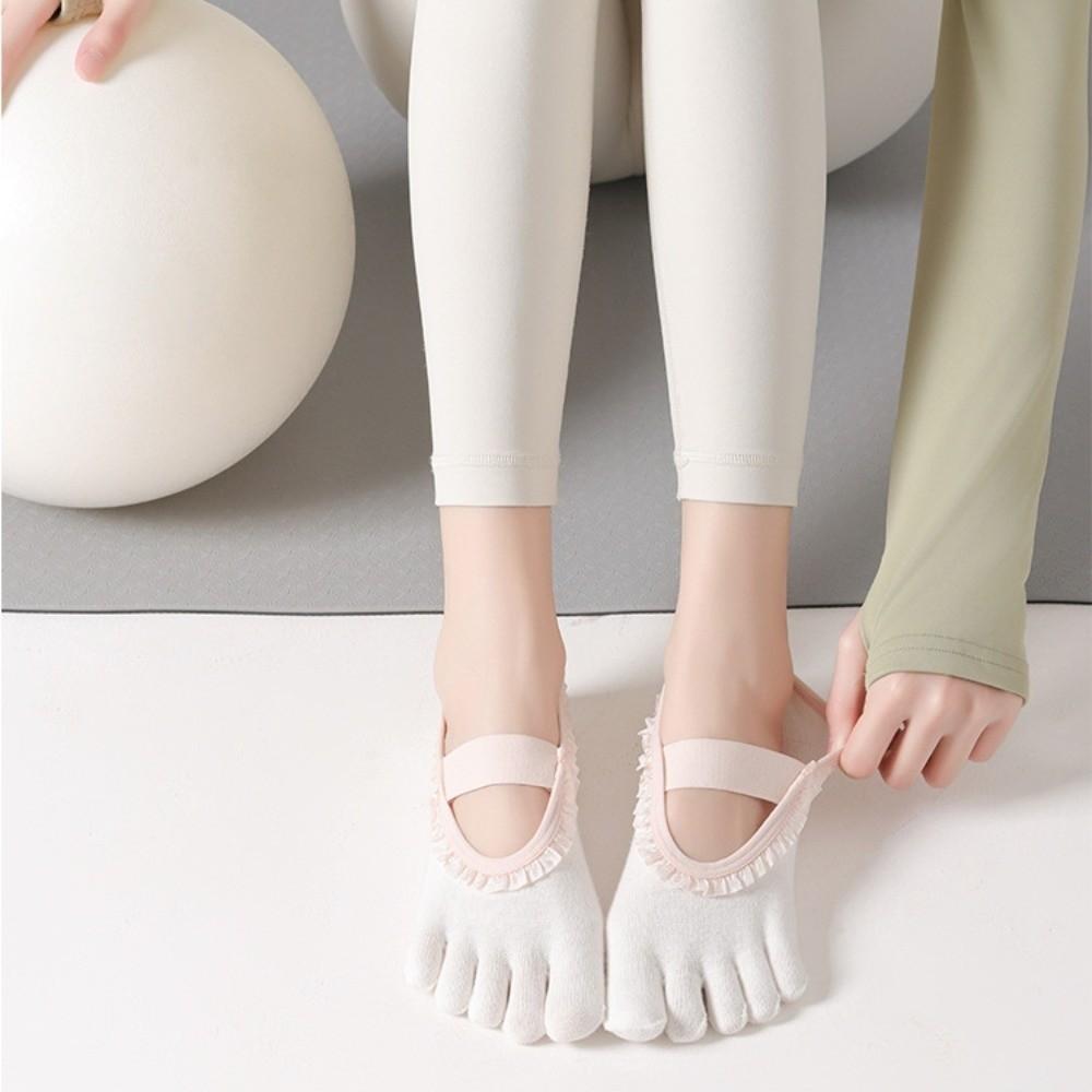 Soft Five Toes Pilates Sock Elastic Boat Socks Breathable Low-Ankle Socks Exercise