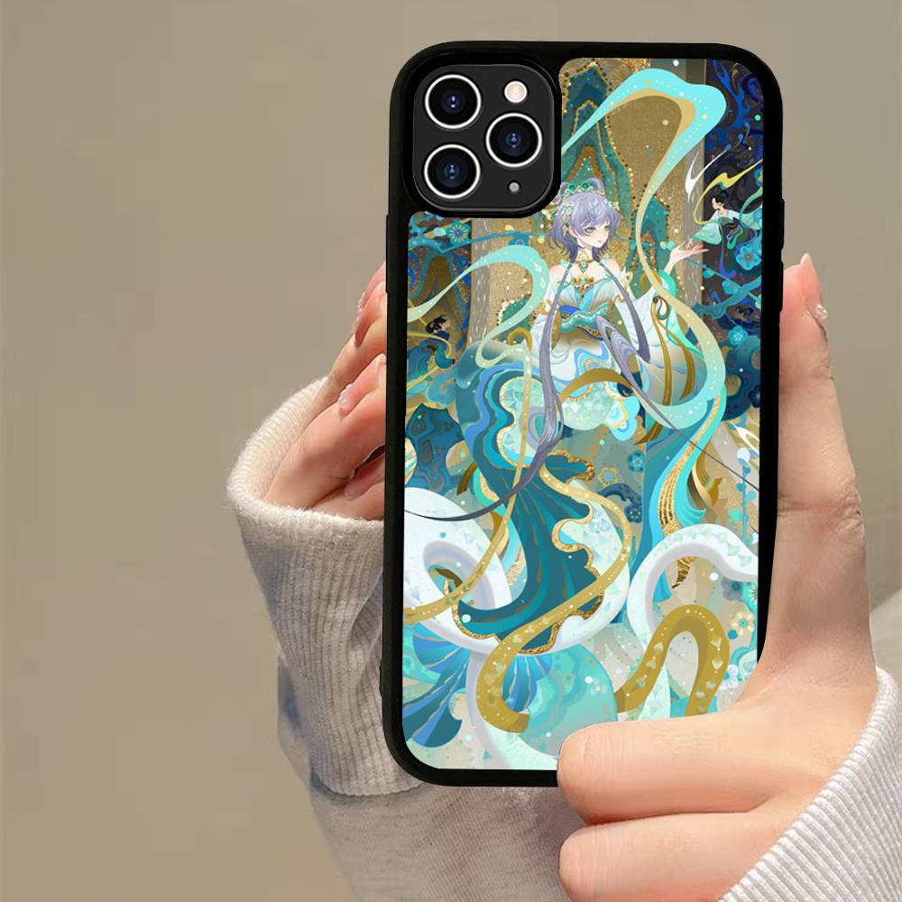 Anime Luo Tianyi Phone Case Silicone PC+TPU For For IPhone 11 12 13 14 15 16 Plus Pro Max Cover