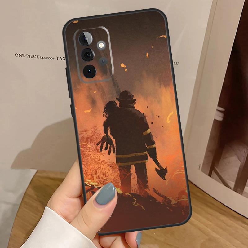 Крутая Чехол для телефона Пожарный Герой Пожарный Для Samsung Galaxy A32 A52 A12 A53 A33 A23 A13 A54 A34 A14 A51 A15 A25 A35 A55