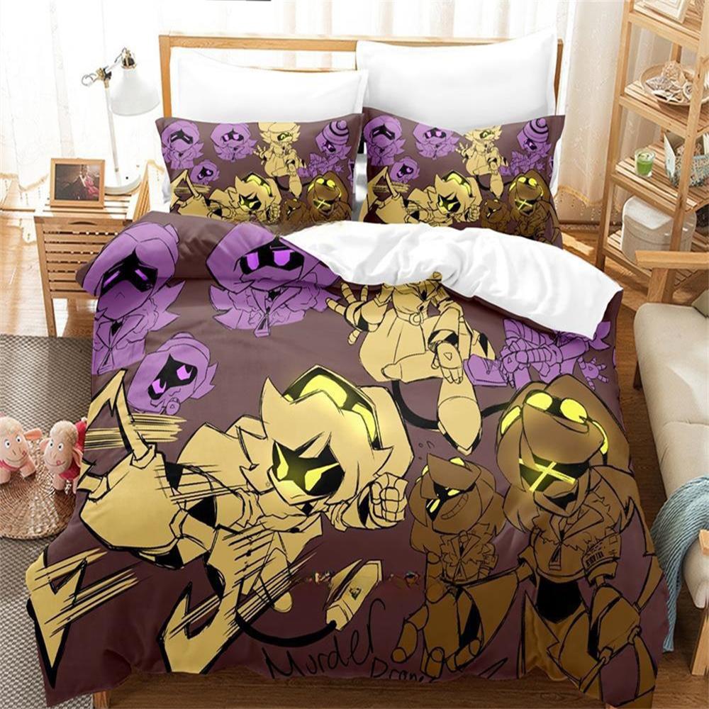Мультфильм Дроны-убийцы Принтованные Комплекты Постельного Белья Изысканный Набор Постельных Принадлежностей Пододеяльник Комплект Одеяла Постельное Белье Роскошный Подарок на День Рождения