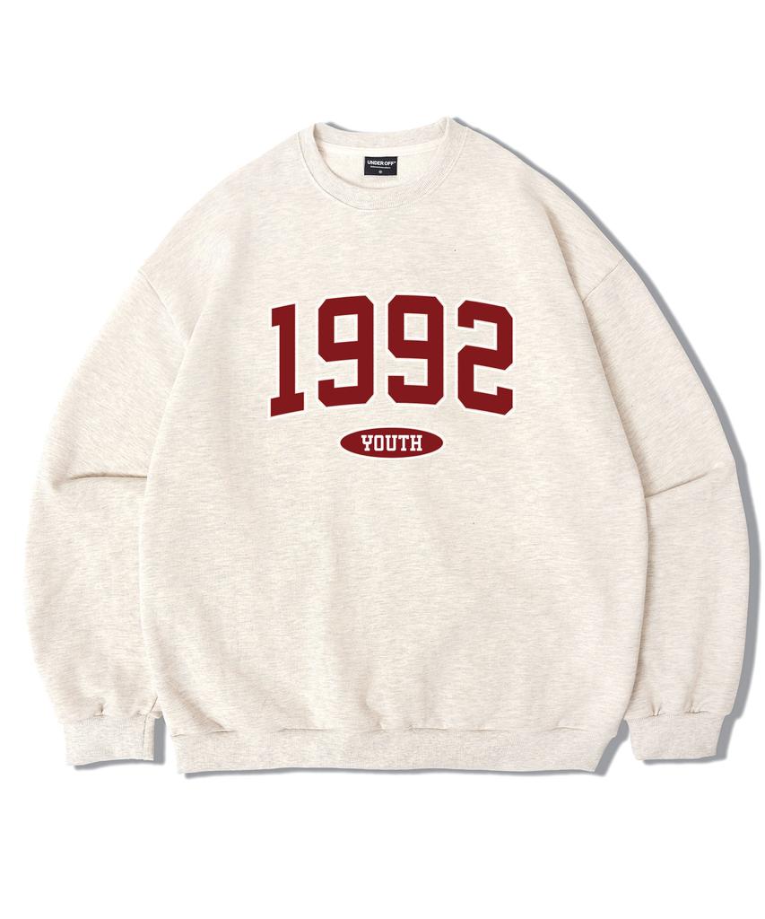 UNDEROFF Настоящий Свободный Овсяный Свитшот 1992