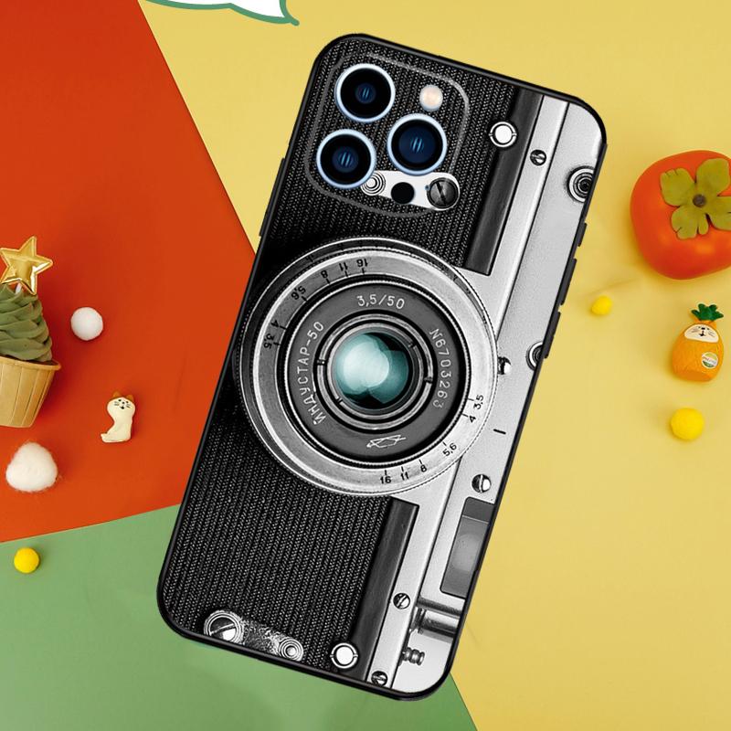 Ретро Камера Винтажный Чехол Для iPhone 14 13 12 11 15 16 Pro Max Mini X XR XS Max 8 7 14 15 16 Plus Чехол Funda