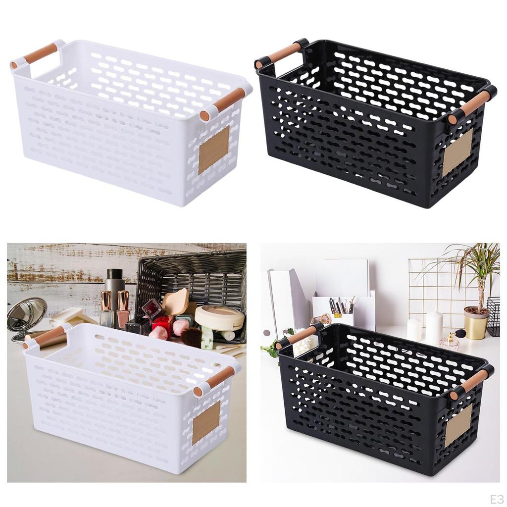 Настольная корзина для хранения косметический органайзер с ручками для дома