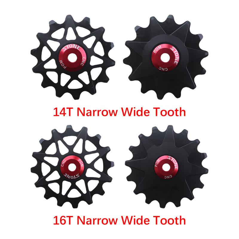 Stone Narrow Wide 12s Pulley Wheel Gear Guide Roller Jockey 10t 12t 14t 16t High Strength Resin Smooth Bearing Solid Aero DJC