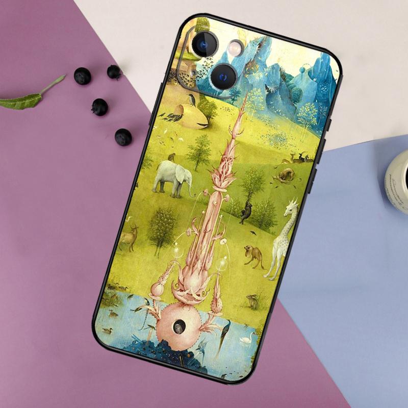 Иероним Босх Арт Картина Мягкий Чехол Для Телефона Для iPhone 16 15 14 13 12 11 Pro MAX XS X XR 7 8 Plus 13 12 Mini Задняя Крышка