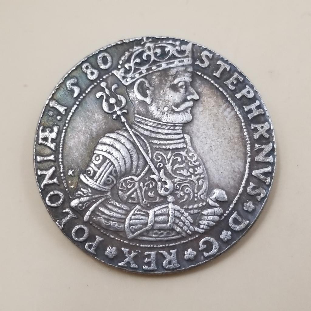 Памятные коллекционные сувенирные серебряные монеты Польши 1580 года