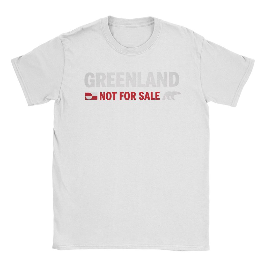 Mens Greenland Not For Sale  T Shirts  Cotton Clothing Funny Short Sleeve Round Neck Tees Birthday Gift TShirt