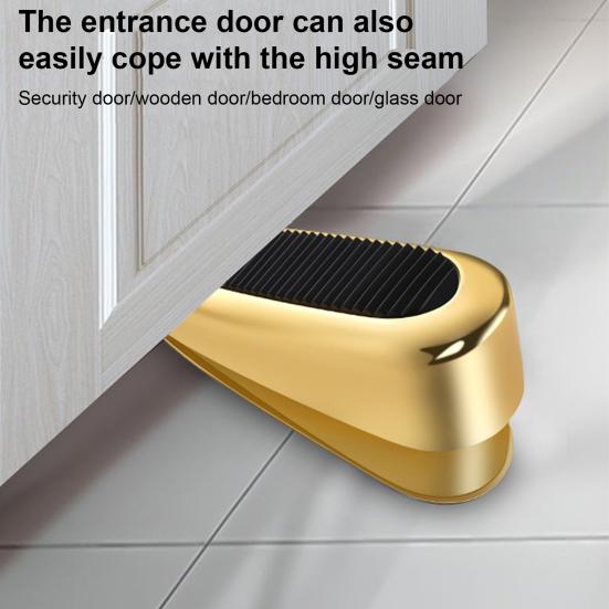Пружинный дверной стопор, клиновой настенный протектор, прочный, регулируемый по высоте, противоскользящее резиновое дно