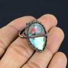 Кольцо ювелирных изделий мистической драгоценной камня топаза обернутое медной проволокой Хандмаде для подарка
