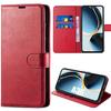 Protective Case - BOOLING - for Samsung Galaxy A36 5G/A56 5G - Red PU Leather - Shockproof - Anti-scratch