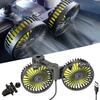 Car Fan, Twin Fan, 5 Blades, Double Headed, USB Car Fan, Brushless Motor, Electric