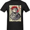 Футболка Goblin Slayer Аниме Мужская Хлопковая Дышащая Футболка с Коротким Рукавом Модная Футболка с Круглым Вырезом Топы Черный