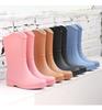 Women's 2025 Thick-Soled High-Top Plus Velvet Waterproof Rain Boots - Fashionable Non-Slip Outdoor Footwear