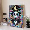 Disney 5D DIY Diamond Painting Jack Psychedelic Neon Style Illustration Full Round Diamond Mosaic Cartoon Cross Embroidery Art Painting HomeDecoration
