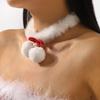 Christmas Tree Christmas Plush Choker Hairball Xmas Clavicle Chain  Christmas Gift