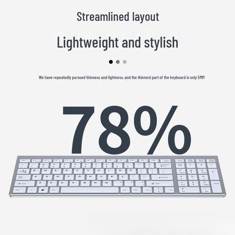 OLOEY Compact Wireless Office Keyboard