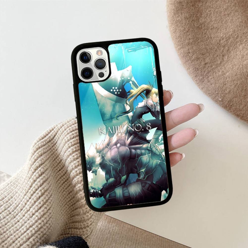 Classic Anime K-kaiju No8 Phone Case For IPhone 17 16 15 14 13 Plus 12 11 Pro Max PC+TPU Cases Back Cover