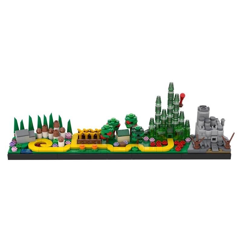 MOC Movie Series /Wizarded/Futuramaed/breaking/ Magic/Game/ Skylines Architecture Building Blocks Street Scene Bricks Toys Gifts