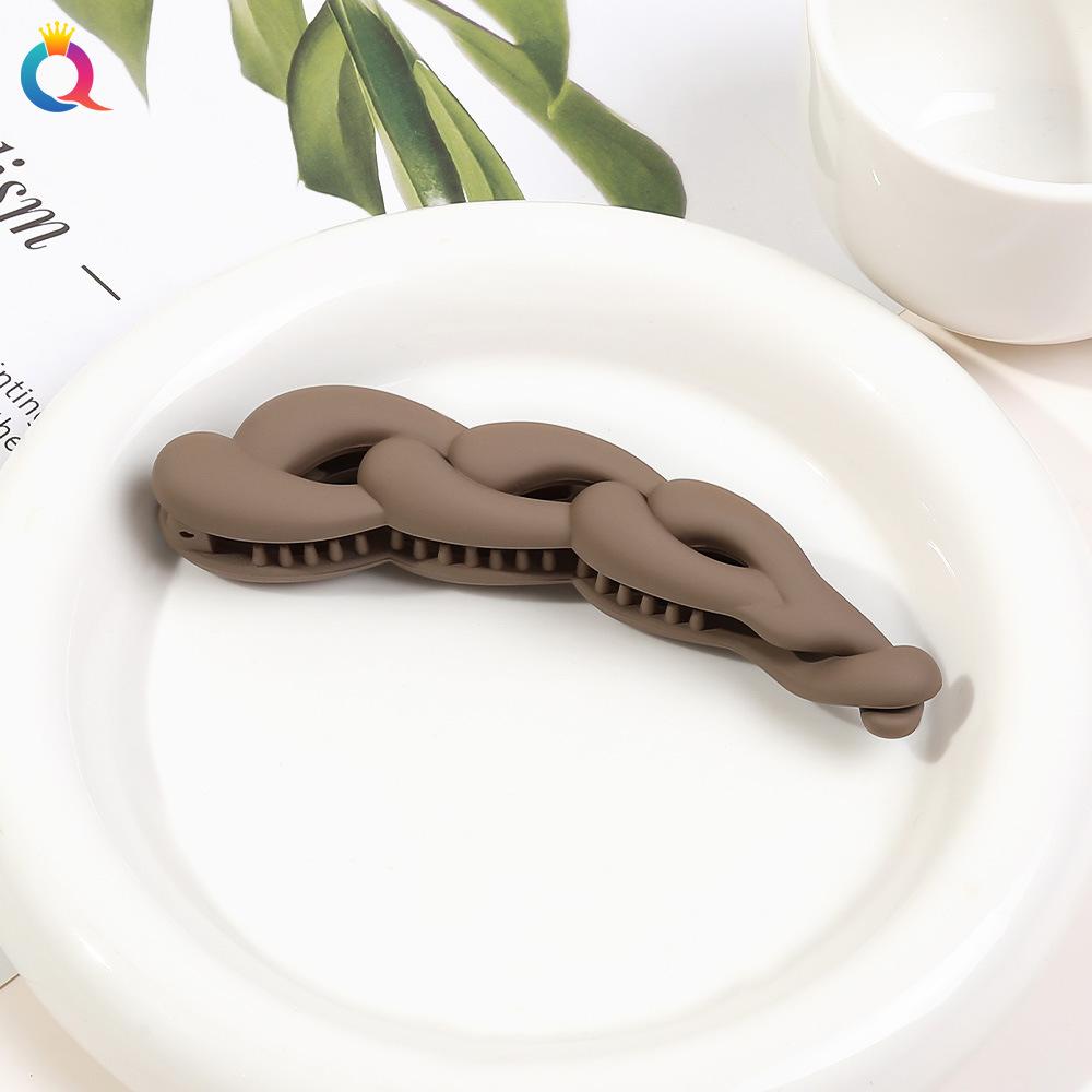 Frosted Banana Ponytail Clip Solid Color Hair Clip Women Hair Styling Clip Accessories Ponytail Barrettes Hair Claws Hairpins