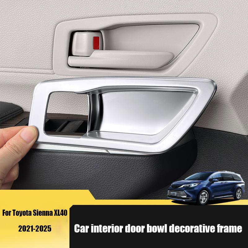for Toyota Sienna XL40 2024 2025 Car interior door bowl decorative frame car interior decorative parts