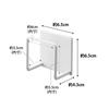 Yamazaki Jitsugyo Magnetic Sponge Holder White Approx. W6.5 X D4.3 X H6.5cm Tower Sponge Holder Sponge Rack Kitchen Storage 3070
