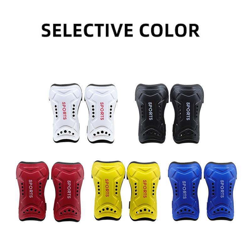 Double-row strap football leg guards for adults and children. Competition and training protective gear for sports and cycling. L 1