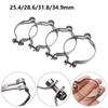 4 Sizes Stainless Steel Bicycle Pipe Buckle Brake Line Clamp Wire Fixed Ring Cable Clip