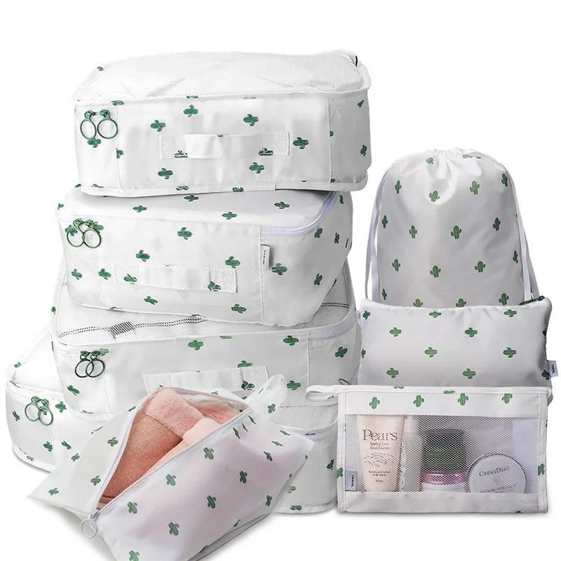 6/8Pcs Set Travel Bag Organizer Clothes Luggage Travel Organizer Blanket Shoes Organizers Bag Suitcase Pouch Packing Cubes