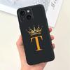 For Apple iPhone 15 15Pro 5G Case Fashion Letter Flower Luxury Crown Soft Silicone Cover For iPhone15+ 15Plus 15 Pro Max Bumper
