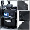 Hopeholic Car Seatback Car Rear Seat Storage Seatback Rear Seat Storage Bag with Tissue Box and Folding Leather Easy Waterproof and Large Long Black