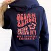 Ocean Beach Hoodie Aesthetic Hoodie Tumblr Sweatshirt CA Surf Tee Trendy Oversized Hoodie Coconut Hoodie Unisex Aesthetic Tops Unisex