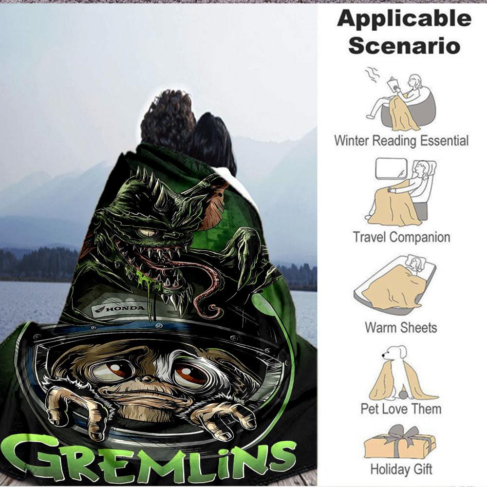 1 шт. Плед Gremlins Легкий фланелевый плед для дивана, кровати, путешествий, кемпинга, гостиной, офиса, дивана, кресла и кровати