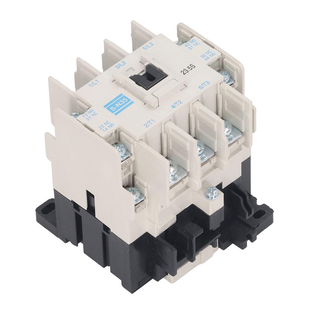 AC Contactor PC Shell Copper Silver Contact 4NO 4NC 3 Pole Electromagnetic Contactor 50 60HZ 60A 110V