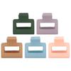 Rectangle Thick Hair Clamp Square Plastic Hair Claw Clips Hair Styling Jaw Clips for Girls Women