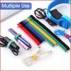 5Pcs Durable and Soft Nylon Strap Reusable Velcro Cable Ties Organizer Tool Velcro Self-Adhesive Tapes