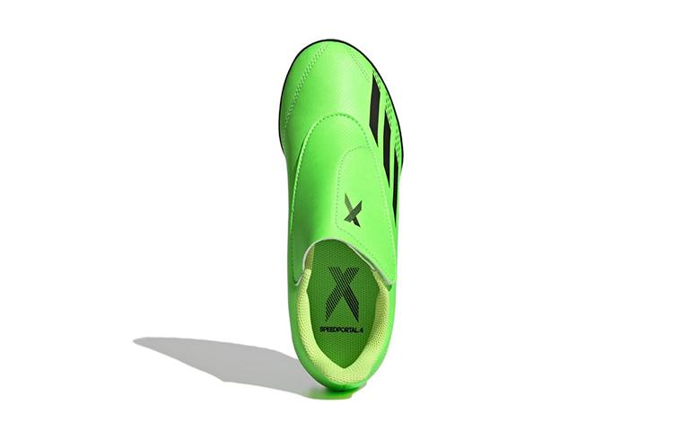 adidas X SPEEDPORTAL.4 Устойчивые к истиранию Низкие детские футбольные бутсы Неоново-зеленые Подростковые GY9684