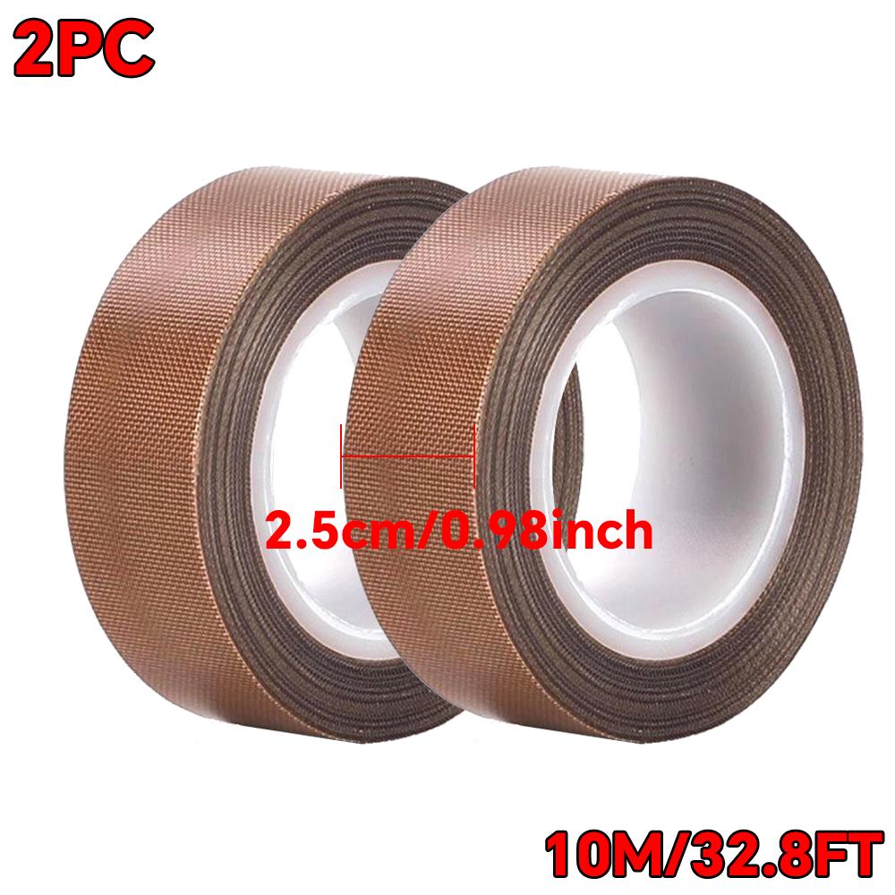 Тканевая лента с покрытием из ПТФЭ Высокотемпературная для тефлоновой ленты Электроизоляционная лента для вакуумного упаковщика, Ручной импульсный