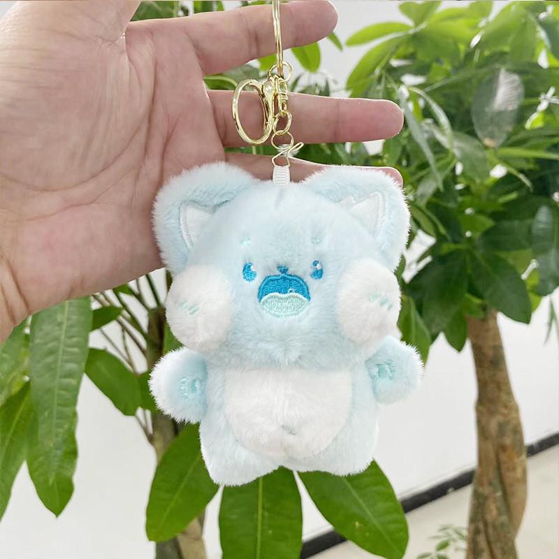 Очаровательный плюшевый брелок в виде кошки, милая плюшевая игрушка для аксессуаров для сумки и брелоков разных цветов