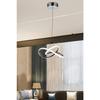 "Single Chrome Pendant LED White Power LED Chandelier for Living Room Kitchen Bedroom Hall LED Chandelier"