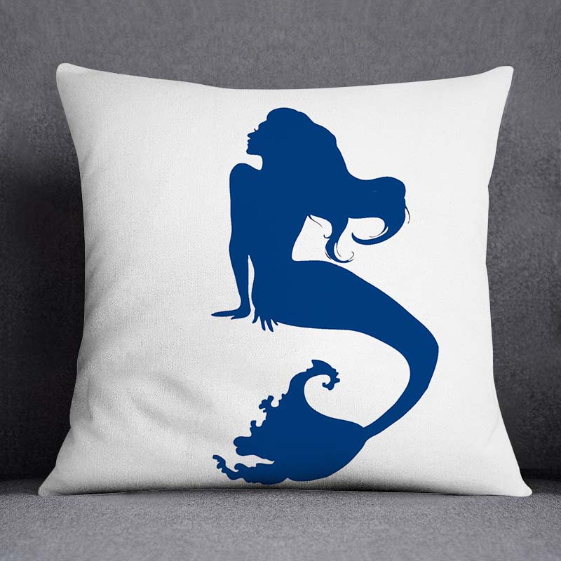 Синяя Русалка Сейлор Морская пехота, украшение для дома, наволочка, квадратная наволочка, украшение для дома и офиса, наволочка