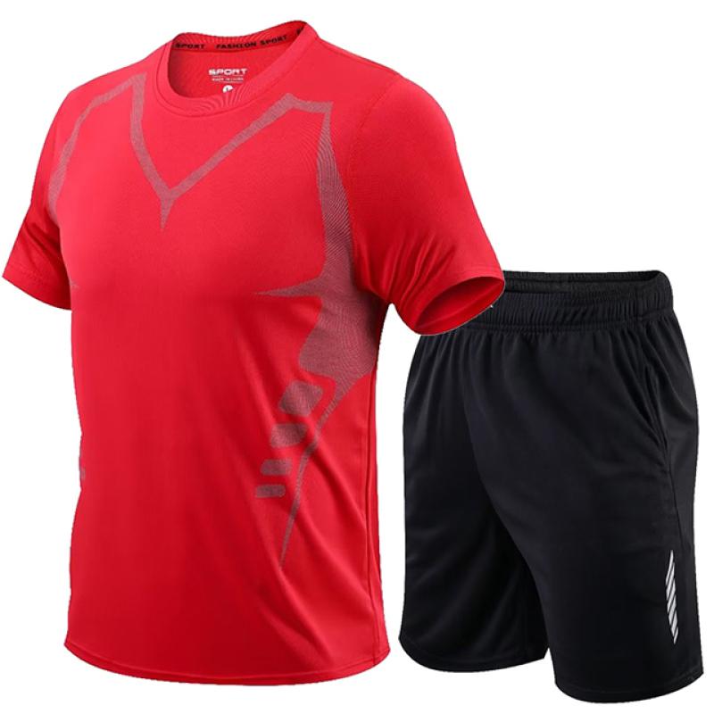 Tracksuit Gym 2 Mens Pcsset Fitness Badminton Sports Suit Clothes Running Jogging Sport Wear Exercise Workout Set Sportswear