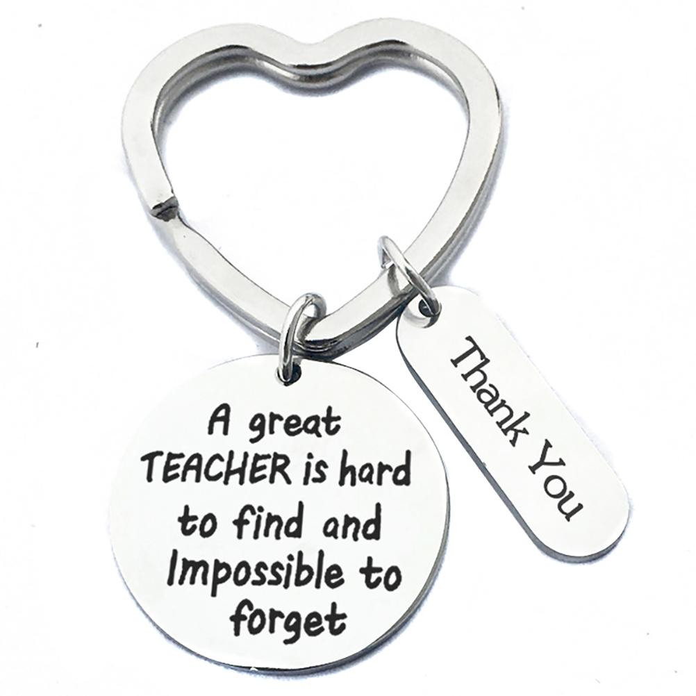Кольцо для ключей Брелок Держатель для ключей Нержавеющая сталь День учителя Спасибо Подарок на фестиваль