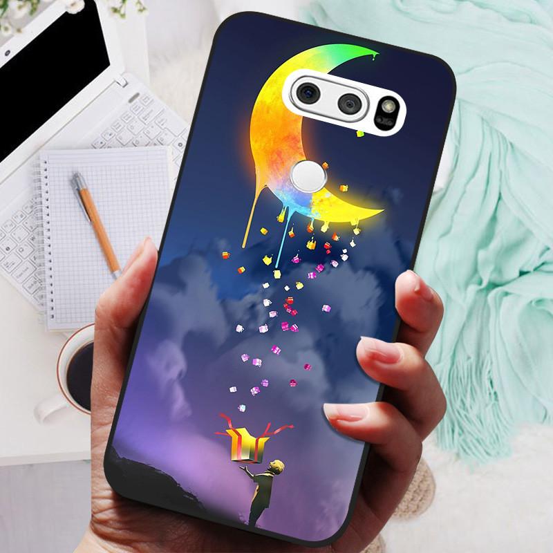 Чехол для LG V30 V30+ Милый Кот Расписная Задняя Крышка Телефона Для LG V35 V30S Thinq Funda Силиконовый Мягкий Для LGV30 V30 Plus Чехлы Coques