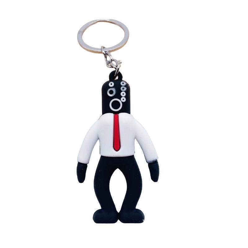 Titan Sound Man Keychain Pendant Wholesale Cross-border Toilet Man Surveillance Tv Man Game Decoration