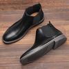 HECRAFTED SHOES/ Зимние мужские ботинки из искусственной кожи