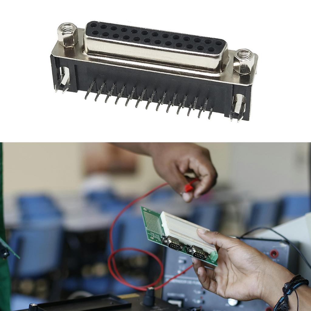 DB25 гнездовые прямоугольные разъемы для монтажа на печатную плату, устойчивые к помехам разъемы для передачи высокочастотного сигнала