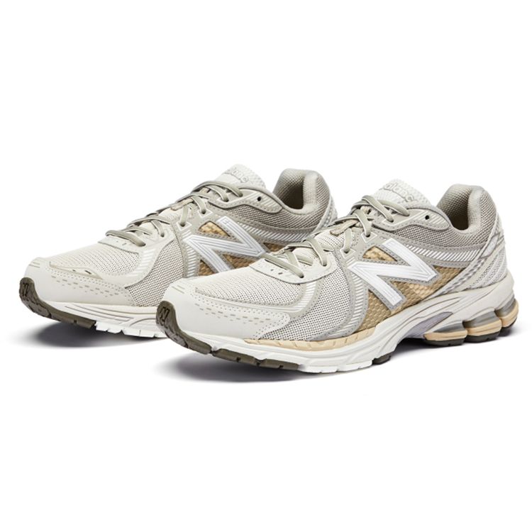 New Balance Кроссовки унисекс Timberwolf Moonbeam 860v2 Серые, выцветшая рабочая одежда ML860KS2